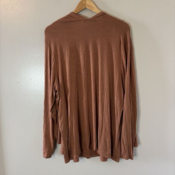 Astrologie Womens Layered Top Brown Blouse Cardigan Set Mature Office Sz XXL - Picture 7 of 9